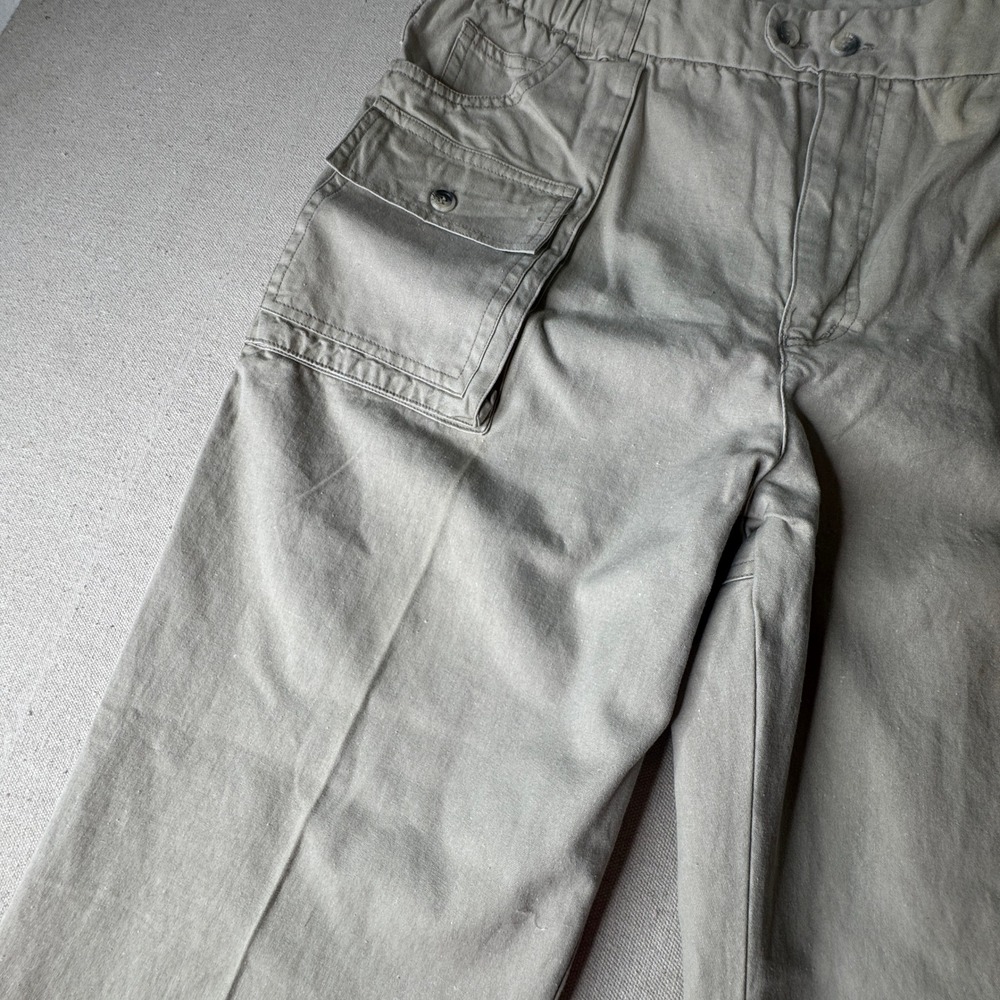 Ozark Wilderness Outfitters Men Tan Cotton Cargo Pants 38x34 TP814 Khaki Utility
